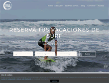 Tablet Screenshot of escuelasdesurf.com
